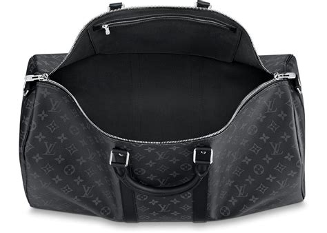 louis vuitton keepall black monogram|Keepall Bandouliere 55 .